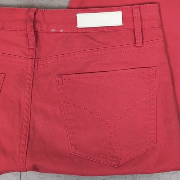Calvin Klein Coral Skinny Jeans Mid Rise Full Length Spring Summer Denim Size 8 - Picture 9 of 16